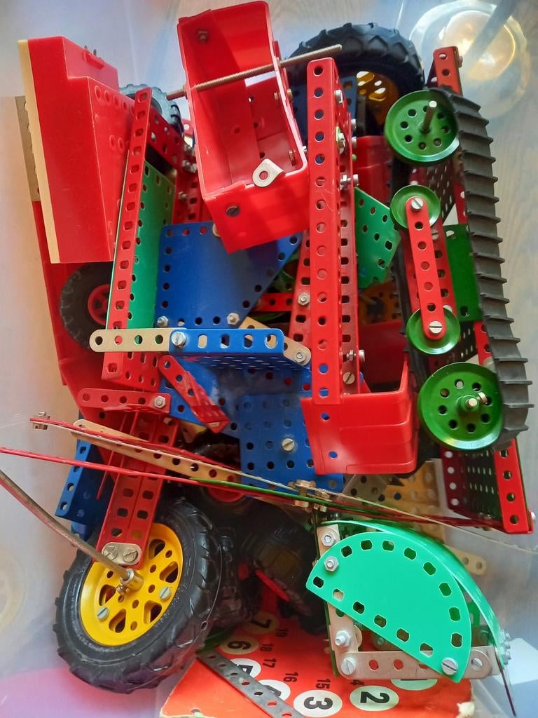 Meccano onderdelen 5 kilo's, Ophalen, Gebruikt