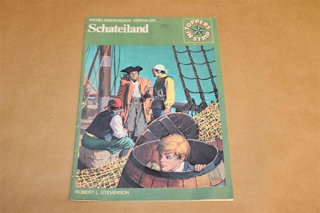 Schateiland — Toppers in Strip, Stevenson 1974, Eén stripboek, Ophalen of Verzenden, Gelezen