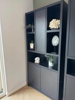 Wandkast monza zwart Bommel 3 deurs 210x100x40cm vakkenkast, Ophalen, Zo goed als nieuw, 25 tot 50 cm, Minder dan 150 cm