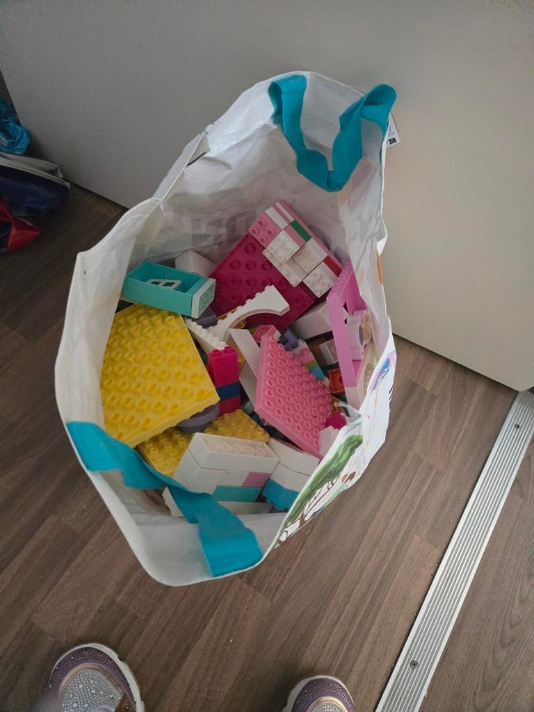 Grote zak met diverse duplo stenen en onderdelen, Ophalen, Gebruikt, Inclusief extra onderdelen, Lego