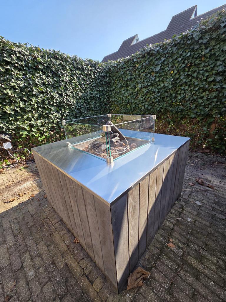 Cosicube vuurtafel van hout, Ophalen, Gebruikt