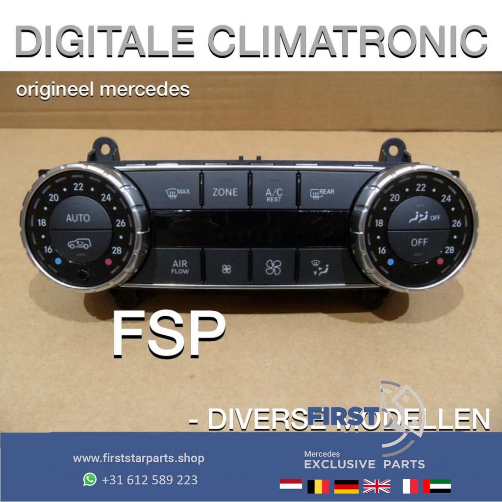 Mercedes W204 W212 X204 W166 Climatronic kachel bediening or