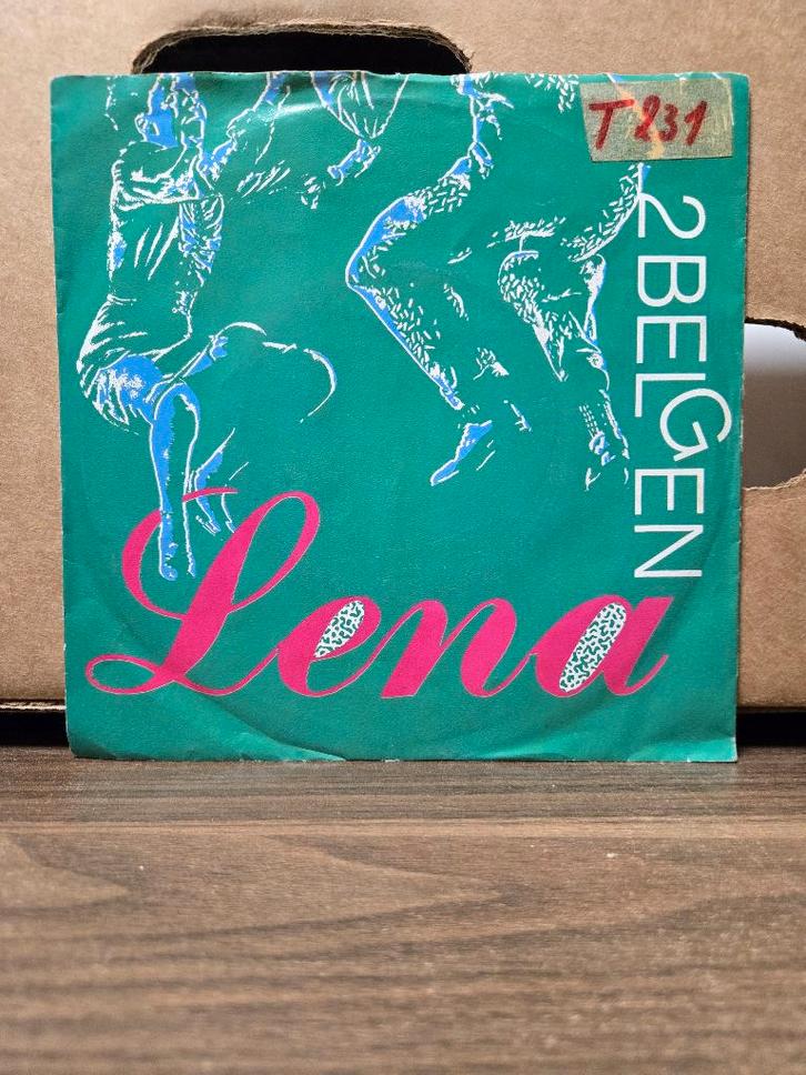 2 Belgen - Lena, Cd's en Dvd's, Vinyl Singles, Zo goed als nieuw, Single, Nederlandstalig, 7 inch, Ophalen of Verzenden
