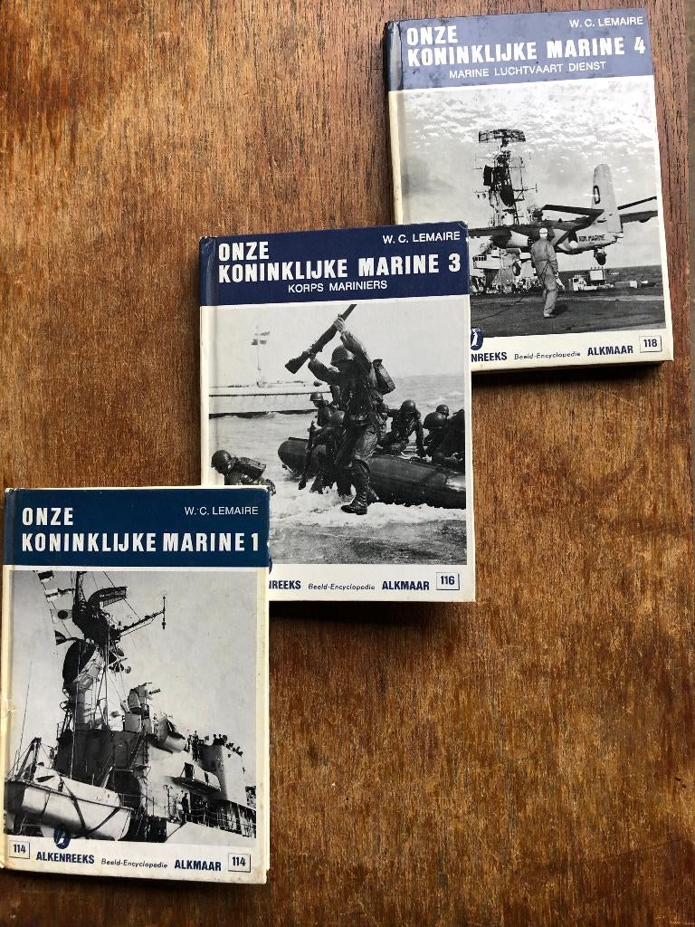 LOSSE VERKOOP Alken rks ; 3 boekjes Koninklijke Marine K.M., Ophalen of Verzenden, 1945 tot heden, Zo goed als nieuw, Marine