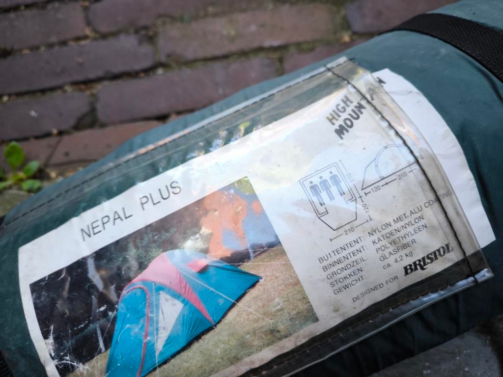 Groene 3-persoons tent - High Mountain Nepal Plus, Ophalen of Verzenden