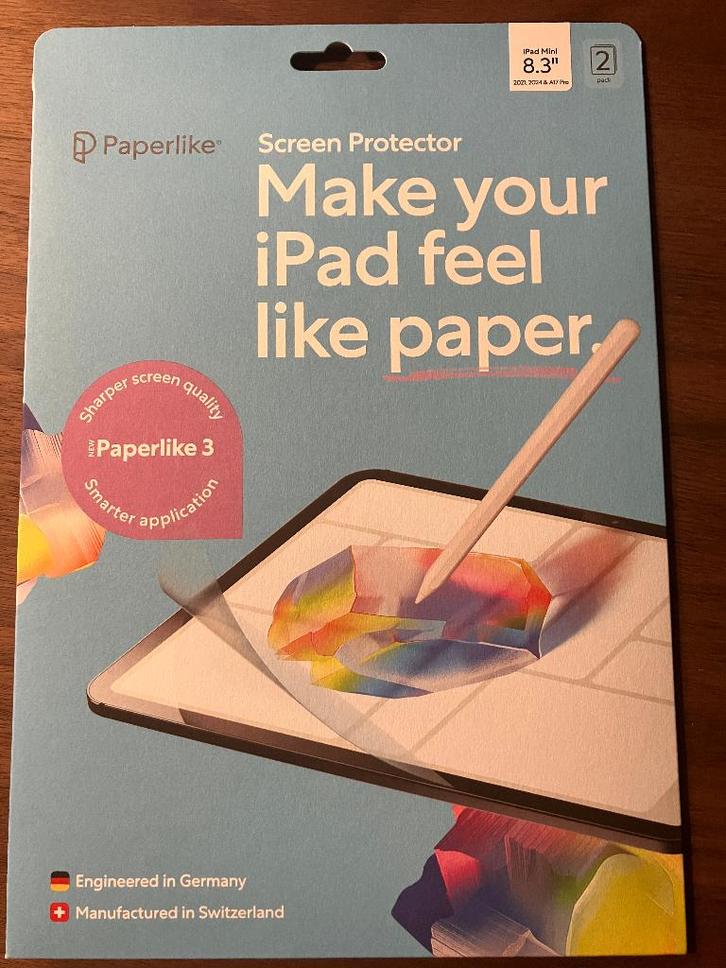 Paperlike voor iPad Mini schermbeschermer, Computers en Software, Apple iPads, Nieuw, Apple iPad Mini, 8 inch, 64 GB, Ophalen of Verzenden