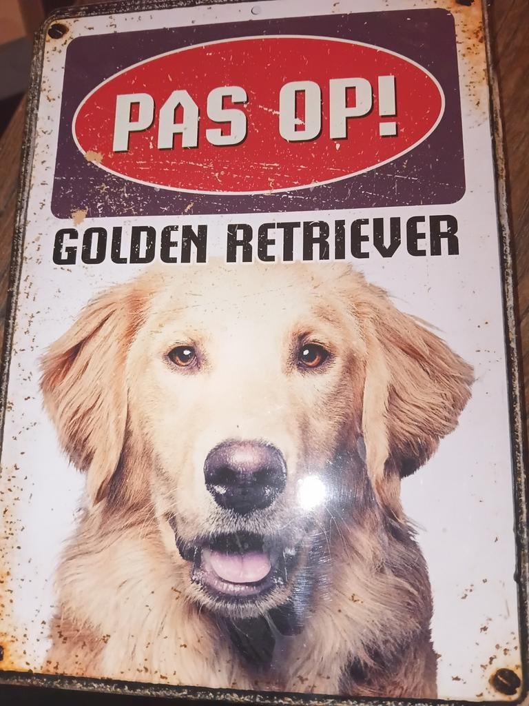 Pas Op! Diverse Honden waarschuwings waakbordjes metaal tuin, Ophalen of Verzenden, Nieuw