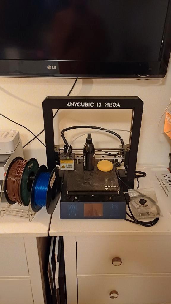 Anycubic i3 Mega 3D-printer met accessoires, Computers en Software, 3D Printers, Gebruikt, Ophalen of Verzenden