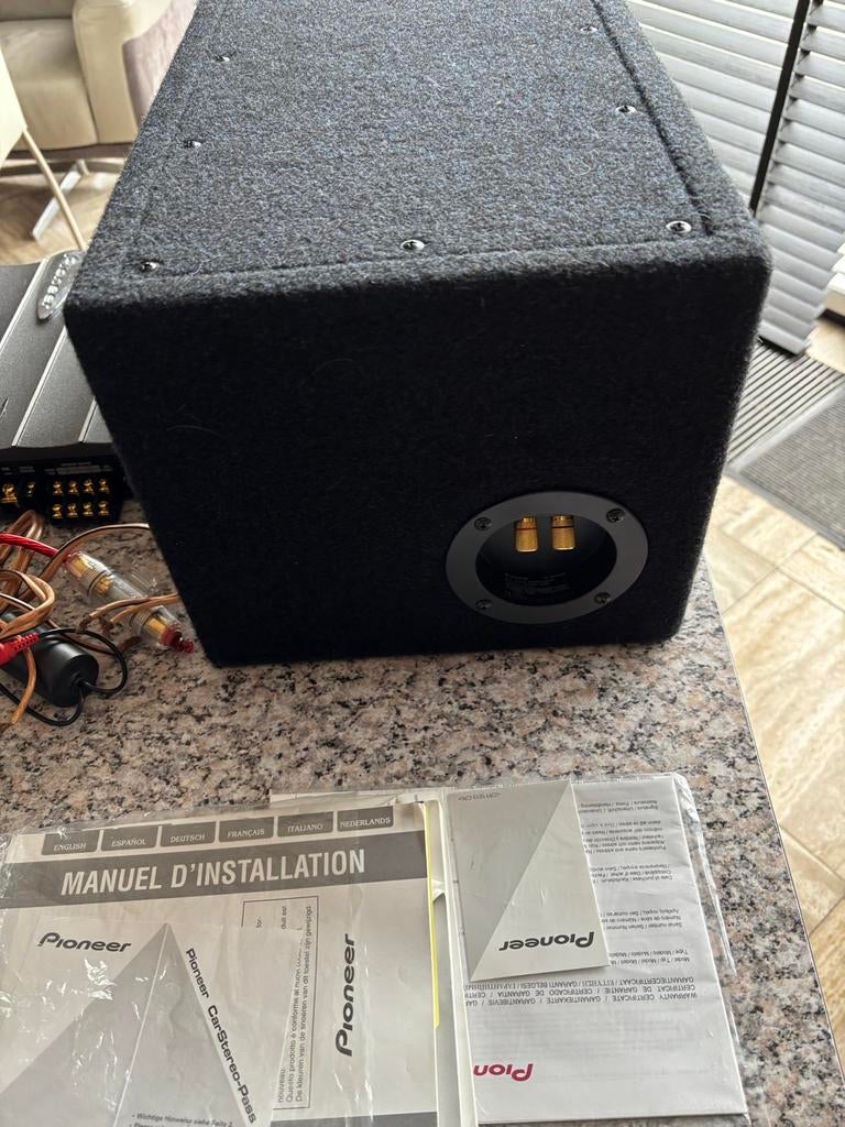 Pioneer Subwoofer TS-WX205 met GM-X444 versterker, Ophalen of Verzenden, Gebruikt