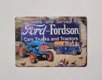 Ford en Fordson tractor en trucks reclamebord van metaal, Ophalen of Verzenden, Nieuw, Auto's