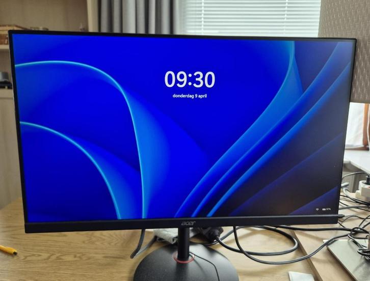 Acer Nitro beeldscherm 27 inch, Computers en Software, Monitoren, Gebruikt, 151 t/m 200 Hz, DisplayPort, HDMI, Gaming, In hoogte verstelbaar