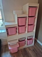 Trofast Ikea kast met opbergbakken, in 2 delen., Ophalen, Gebruikt, Kast, 75 tot 100 cm