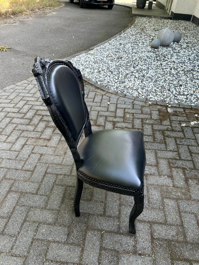 Maarten Baas Smoke Chair voor Moooi, Huis en Inrichting, Stoelen, Gebruikt, Twee, Zwart, Ophalen of Verzenden