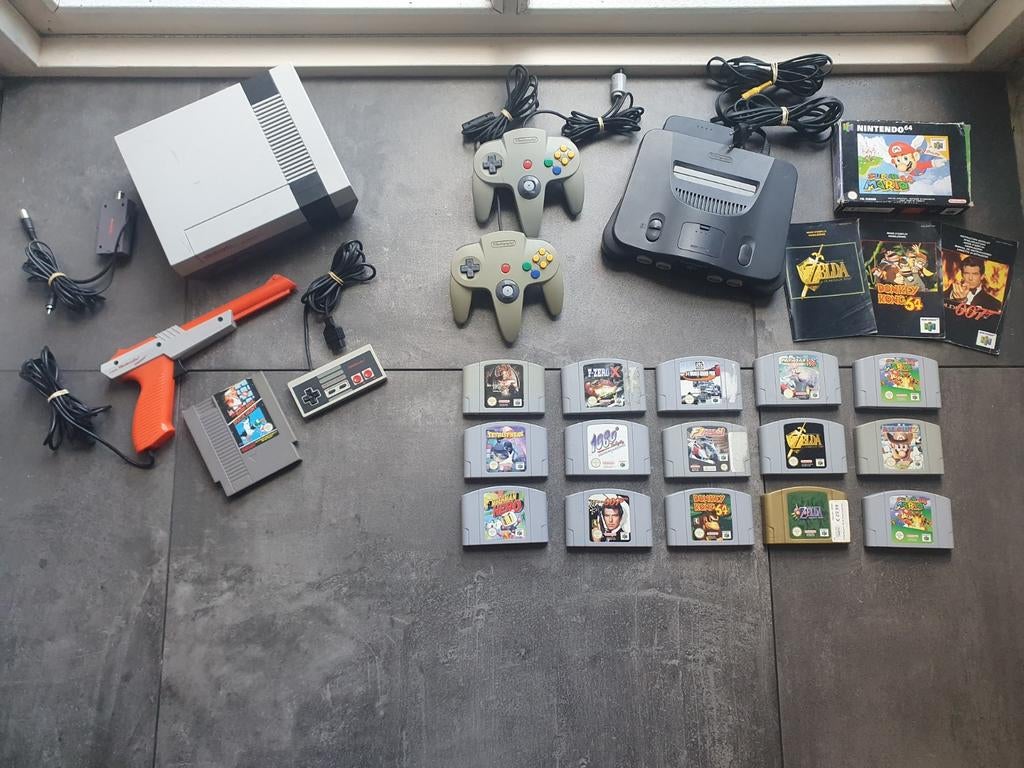 Nintendo 64 & Nintendo NES met Spellen en Accessoires, Ophalen of Verzenden, Gebruikt