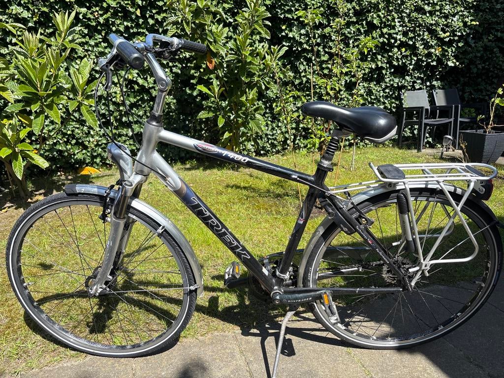 Trek Herenfiets T400 - Comfortabel en Betrouwbaar, Overige merken, Gebruikt, Velgrem, Versnellingen