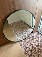 Ronde spiegel 80 cm zwarte lijst, Huis en Inrichting, Woonaccessoires | Spiegels, Ophalen, Gebruikt, Rond, 75 tot 100 cm