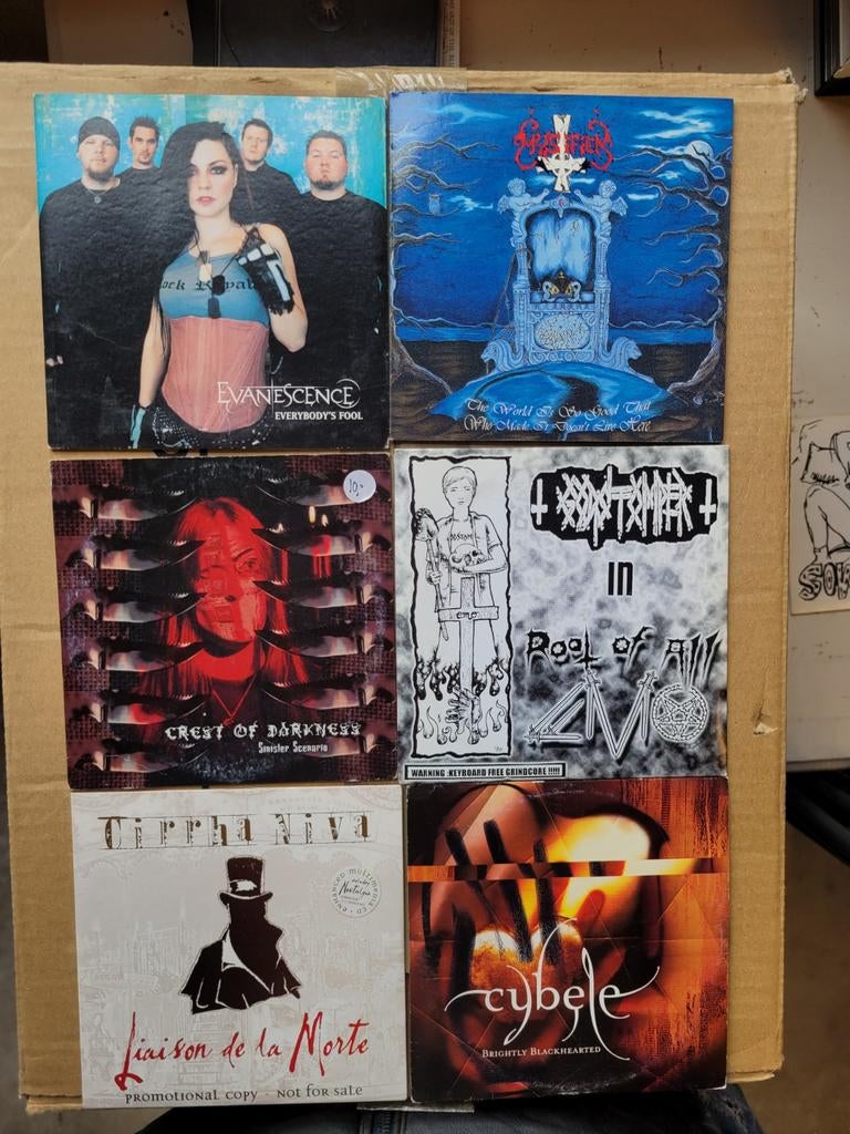 Unieke verzameling CD singles: Trash & Gothic Rock, Cd's en Dvd's, Cd Singles, Zo goed als nieuw, Rock en Metal, 6 singles of meer