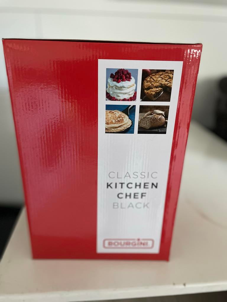 Nieuwe Bourgini Classic Kitchen Chef 1250W Keukenmachine, Witgoed en Apparatuur, 4 liter of meer, Nieuw, 3 snelheden of meer, Ophalen of Verzenden