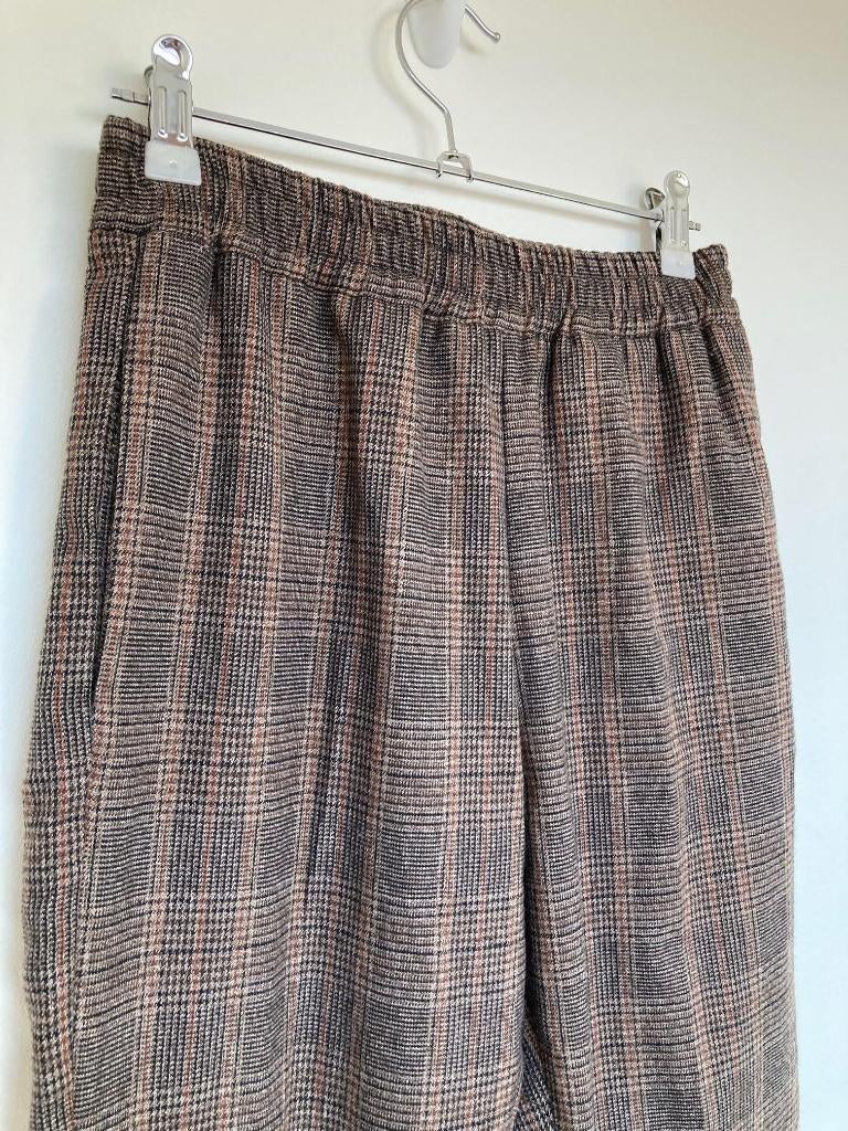 Alpha Studio bruin geruite pull on broek maat IT 42/36, Bruin, FFW S.r.l., Cs.alphastudio@the-ffw.com, Ophalen of Verzenden