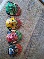 4 kleine mini maskers india, Ophalen of Verzenden