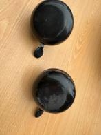 Twee zwarte fietsbellen, Ophalen of Verzenden, Gebruikt