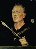 Portret Vlaamse Primitieven stijl: Man met Gulden Vlies, Ophalen of Verzenden