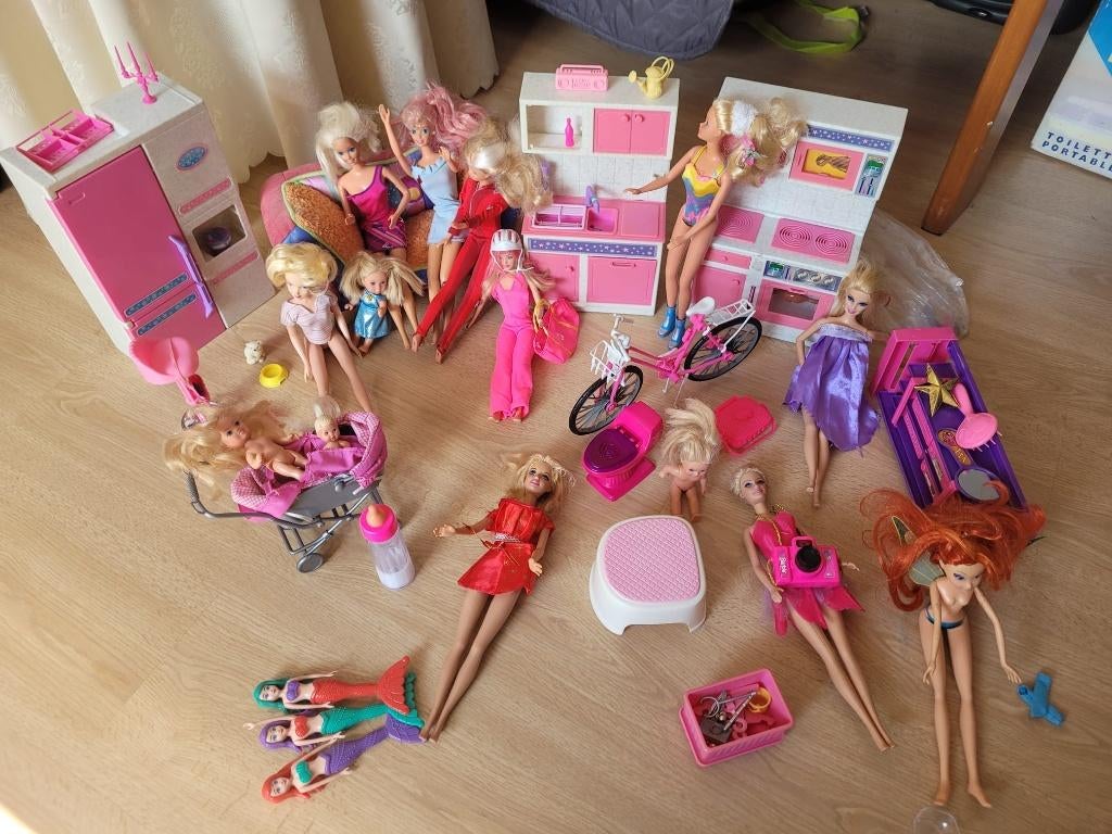 Speelgoed, poppen etc., Kinderen en Baby's, Speelgoed | Houten speelgoed, Ophalen, Gebruikt, Overige typen