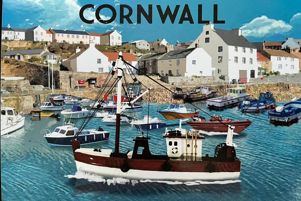 Puzzel 1000 stukjes Cornwall Harbour, Ophalen of Verzenden, Zo goed als nieuw
