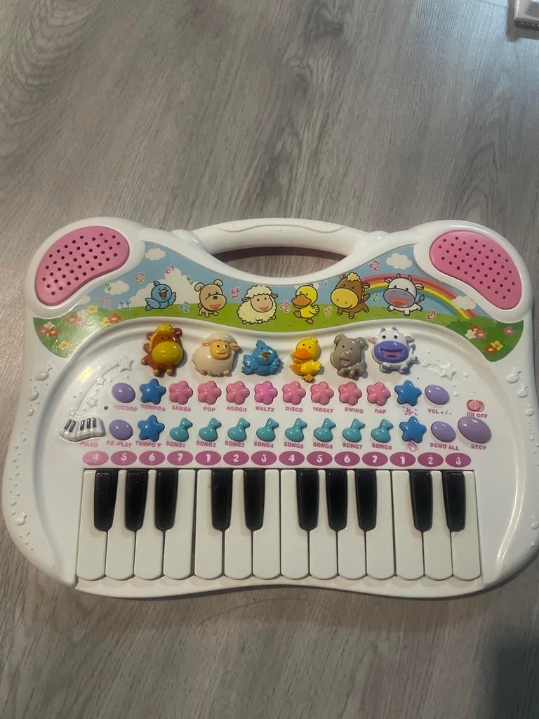 Kinder keyboard met dierengeluiden en liedjes, Ophalen, Gebruikt, Jongen of Meisje
