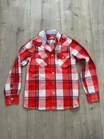 We overhemd rood wit blauw geblokt maat 134/140, Ophalen of Verzenden, Nieuw, Jongen, Overhemd of Blouse
