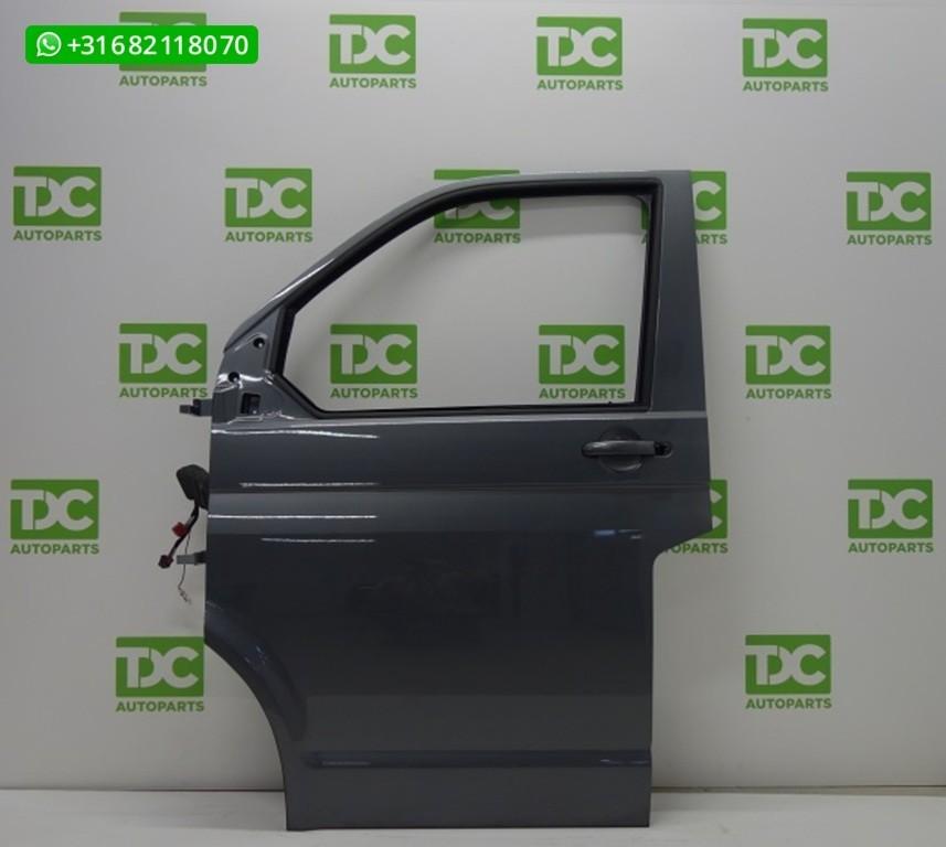 Volkswagen Transporter T6 ('15-'18) Voorportier links grijs, Gebruikt, Voor, Ophalen of Verzenden, Volkswagen