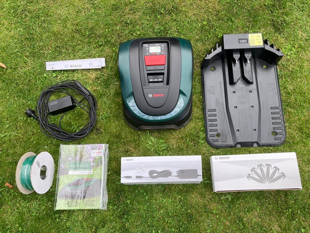 Bosch Indego S+ Robotmaaier, Tuin en Terras, Robotmaaiers, Ophalen, Bestuurbaar via app, Zo goed als nieuw, Minder dan 20 cm