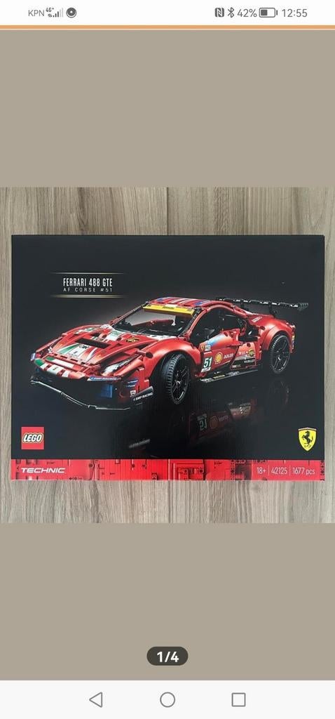 Lego Technic Ferrari 488 GTE AF Corse #51, Ophalen, Lego, Nieuw, Technic