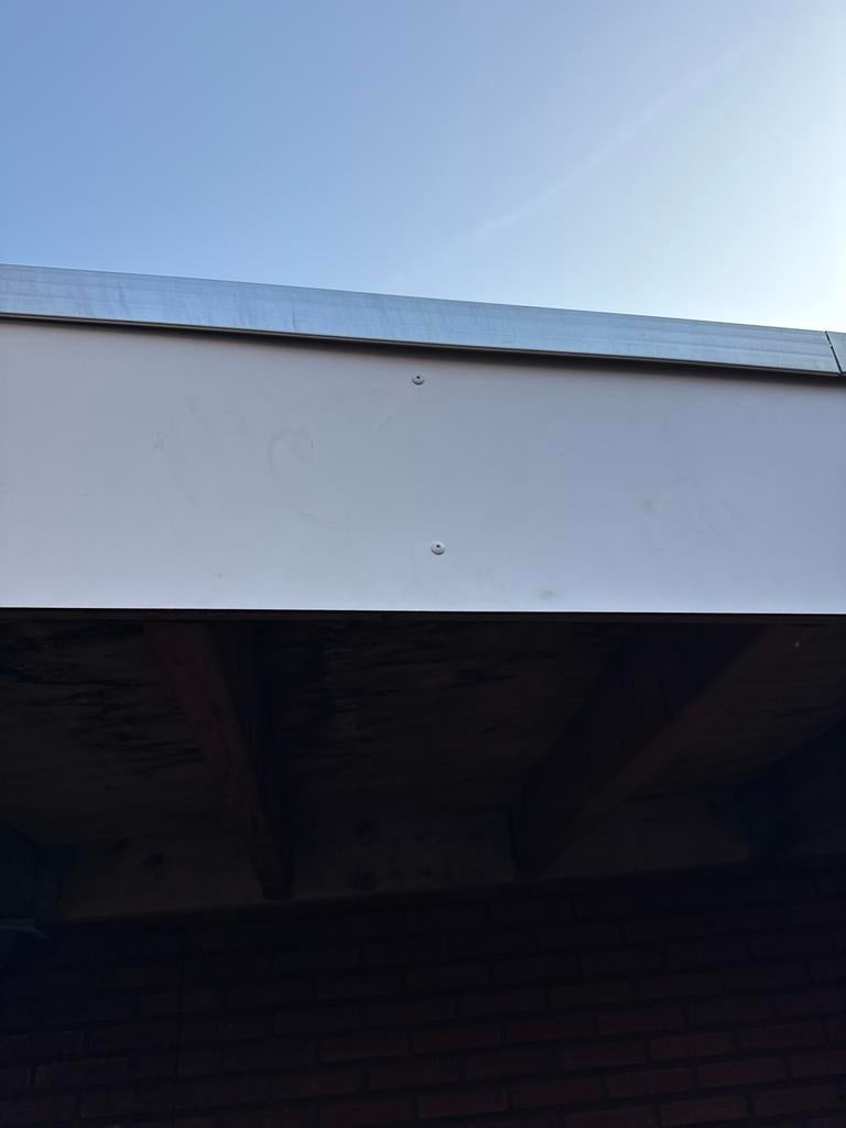 Witte HPL Trespa platen 422x30cm, 6mm dik (2 stuks + rest), Doe-het-zelf en Verbouw, Platen en Panelen, Ophalen, Gebruikt, HPL