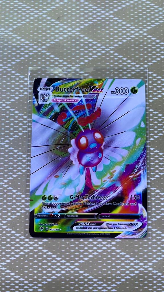 Butterfree VMAX, Ophalen of Verzenden, Zo goed als nieuw