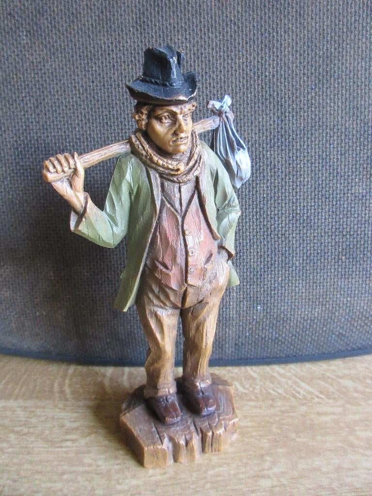Zwerver knapzak hoed zwerven vagebond landloper, Antiek en Kunst, Ophalen of Verzenden