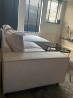 Nieuwe beige hoekbank nog in verpakking, Huis en Inrichting, Ophalen, Zo goed als nieuw, Vierpersoons of meer, Stof