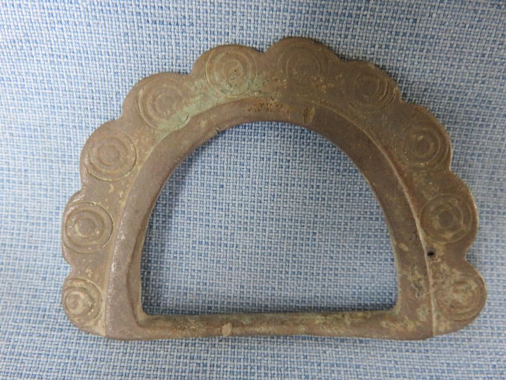 Byzantijnse rijk - gesp - 7e . 11e eeuw - bodemvondst, Ophalen of Verzenden, Brons