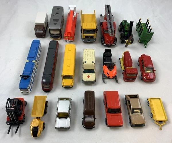 Siku Set 20x Vintage Voertuigen auto Bussen Bagger 1:87, Coolsingel 104, 3011 AG Rotterdam, Netherlands, Verzenden, Overige typen