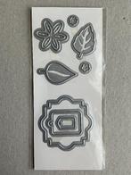 Snijmal setje labeltje en bloemetje, Ophalen of Verzenden, Nieuw, Overige thema's, Pons of Mal