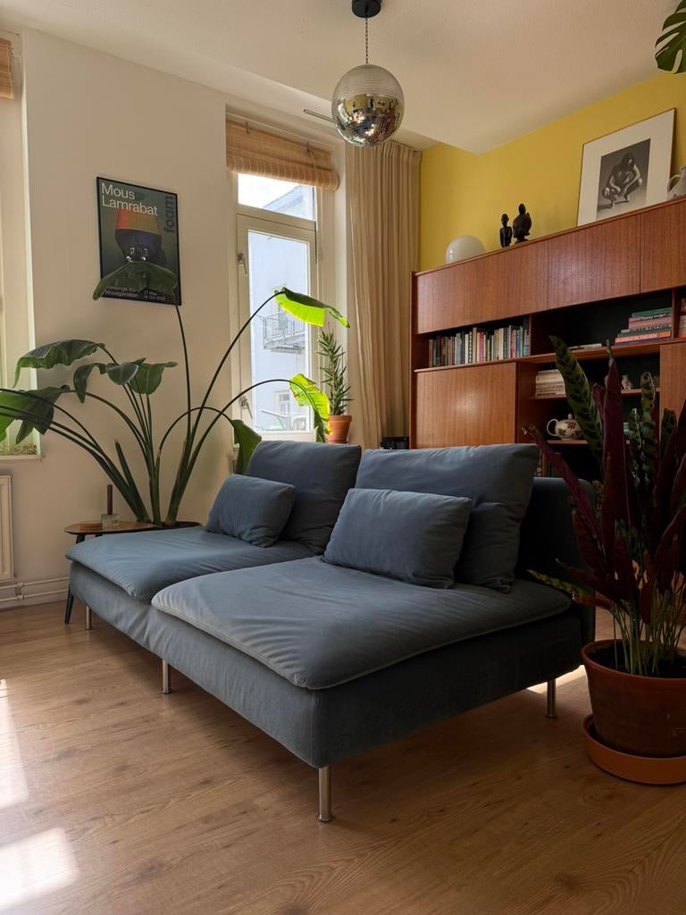 IKEA SÖDERHAMN bank met Bemz hoezen + extra zijleuning, Ophalen, Zo goed als nieuw