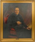 Piet van der Ouderaa (1841-1915) - Portret, Ophalen of Verzenden