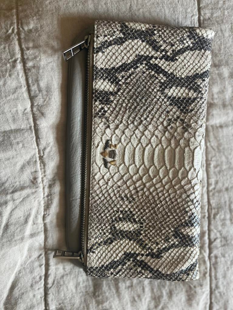 Zadig Voltaire clutch/schoudertas met slangenprint, Sieraden, Tassen en Uiterlijk, Tassen | Damestassen, Ophalen of Verzenden