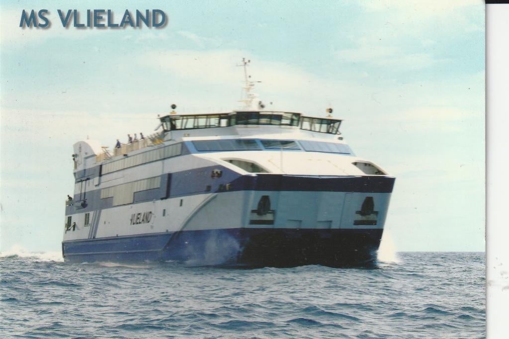m.s Vlieland Catamaran type, Ophalen of Verzenden, Nieuw, Motorboot, Kaart, Foto of Prent