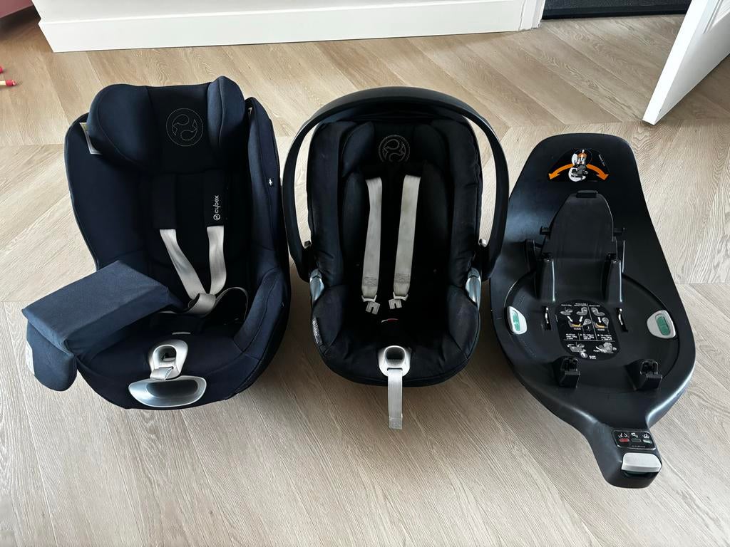 Cybex set Cloud Z& Sirona Z I-Size met Base Z autostoel, Kinderen en Baby's, Autostoeltjes, Gebruikt, 0 t/m 18 kg, Verstelbare rugleuning