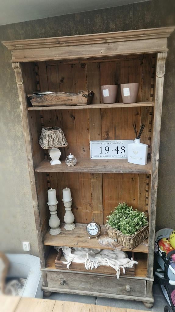 Landelijke boekenkast/kast, Huis en Inrichting, Kasten | Boekenkasten, Ophalen, 25 tot 50 cm, 100 tot 150 cm, 200 cm of meer