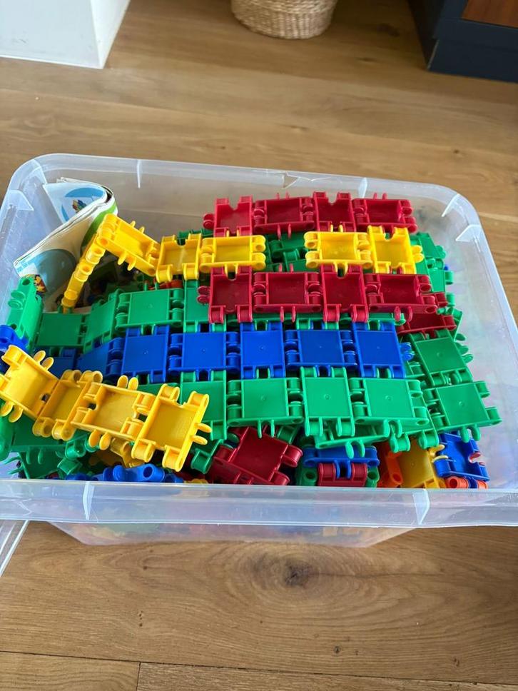 Grote doos Clics bouwblokken met instructies, 500 stuks, Kinderen en Baby's, Speelgoed | Bouwstenen, Gebruikt, Overige merken