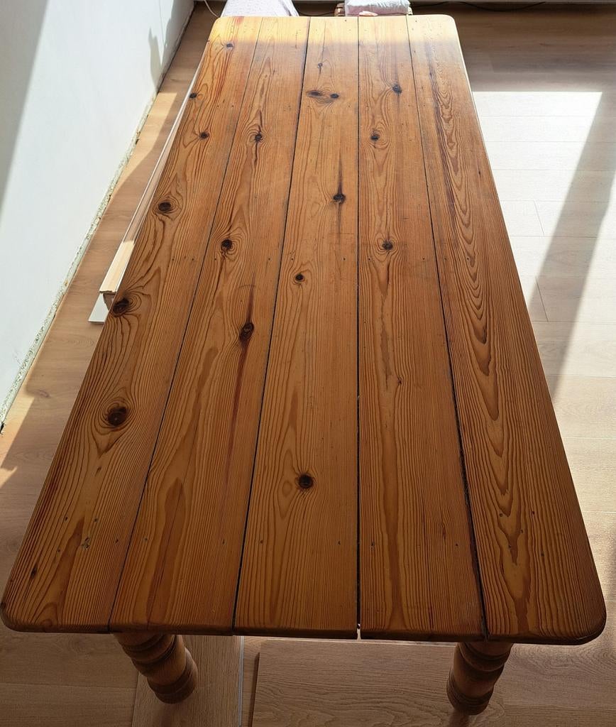 Massief houten Mexicaanse eettafel (verlijmd), Ophalen, Mexicaans, Gebruikt, 50 tot 100 cm