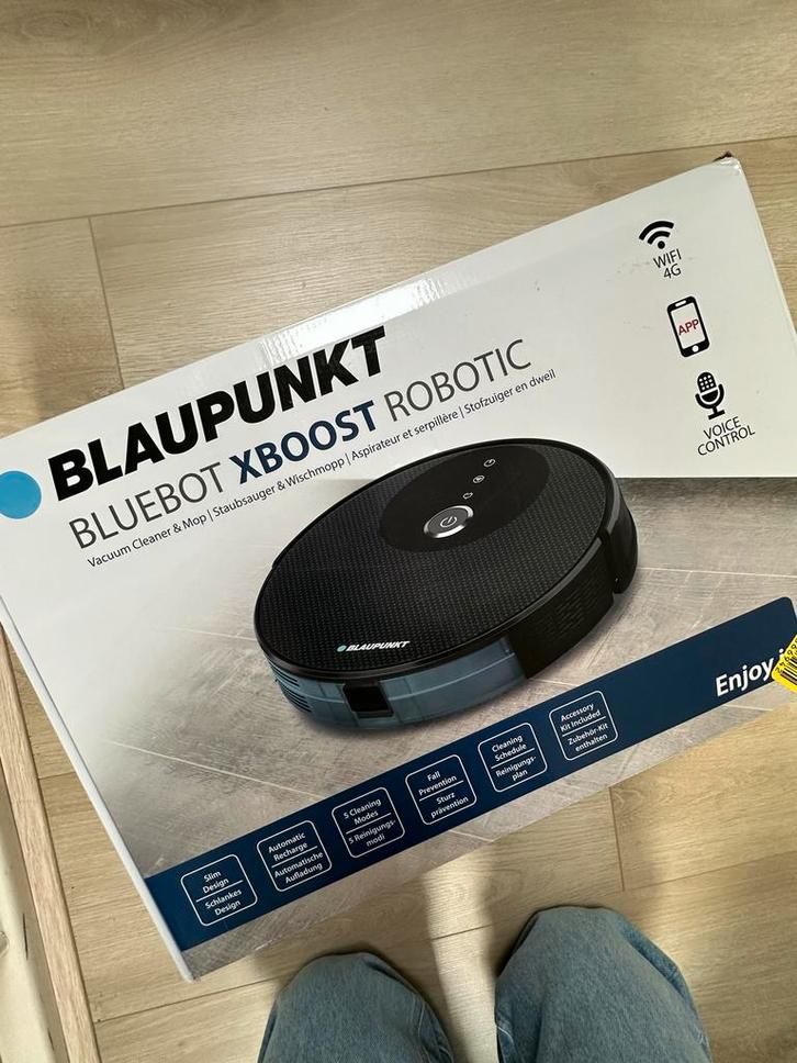 Blaupunkt XBOOST Robotstofzuiger, Witgoed en Apparatuur, Stofzuigers, Zo goed als nieuw, Robotstofzuiger, Reservoir, Ophalen
