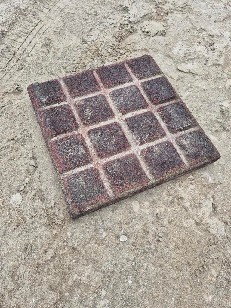 Rubberen tegels 50x50cm, Tuin en Terras, Ophalen, Gebruikt, Rubber, Overige typen